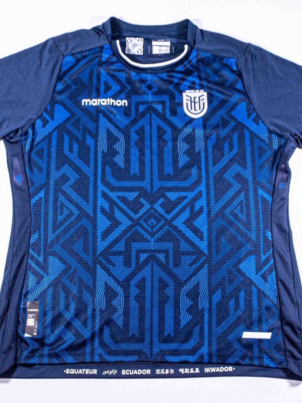 2022 Ecuador Away Soccer Jersey Marathon FIFA World Cup Qatar XL Shirt Blue FEF
